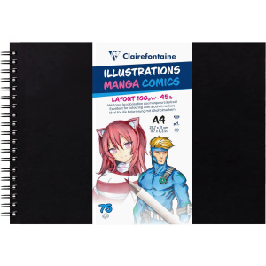 Clairefontaine Layout blocco spiralato per manga e fumetti