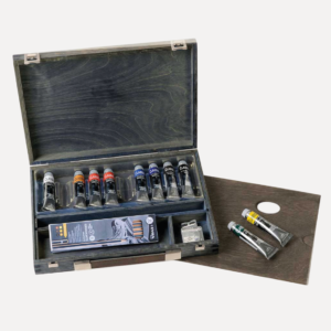 Maimeri Classico cassetta in legno vintage 10 tubi da 20 ml